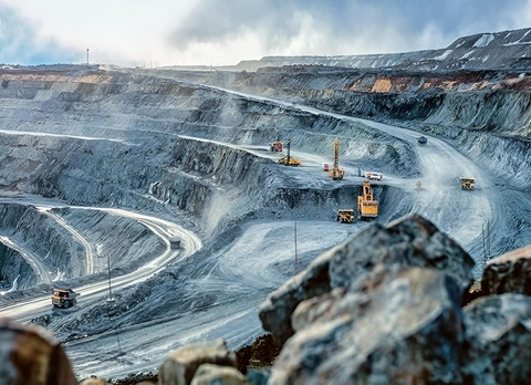 Open pit mine